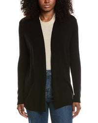 Sofiacashmere Drape Wool & Cashmere-Blend Cardigan