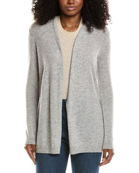 Sofiacashmere Drape Wool & Cashmere-Blend Cardigan