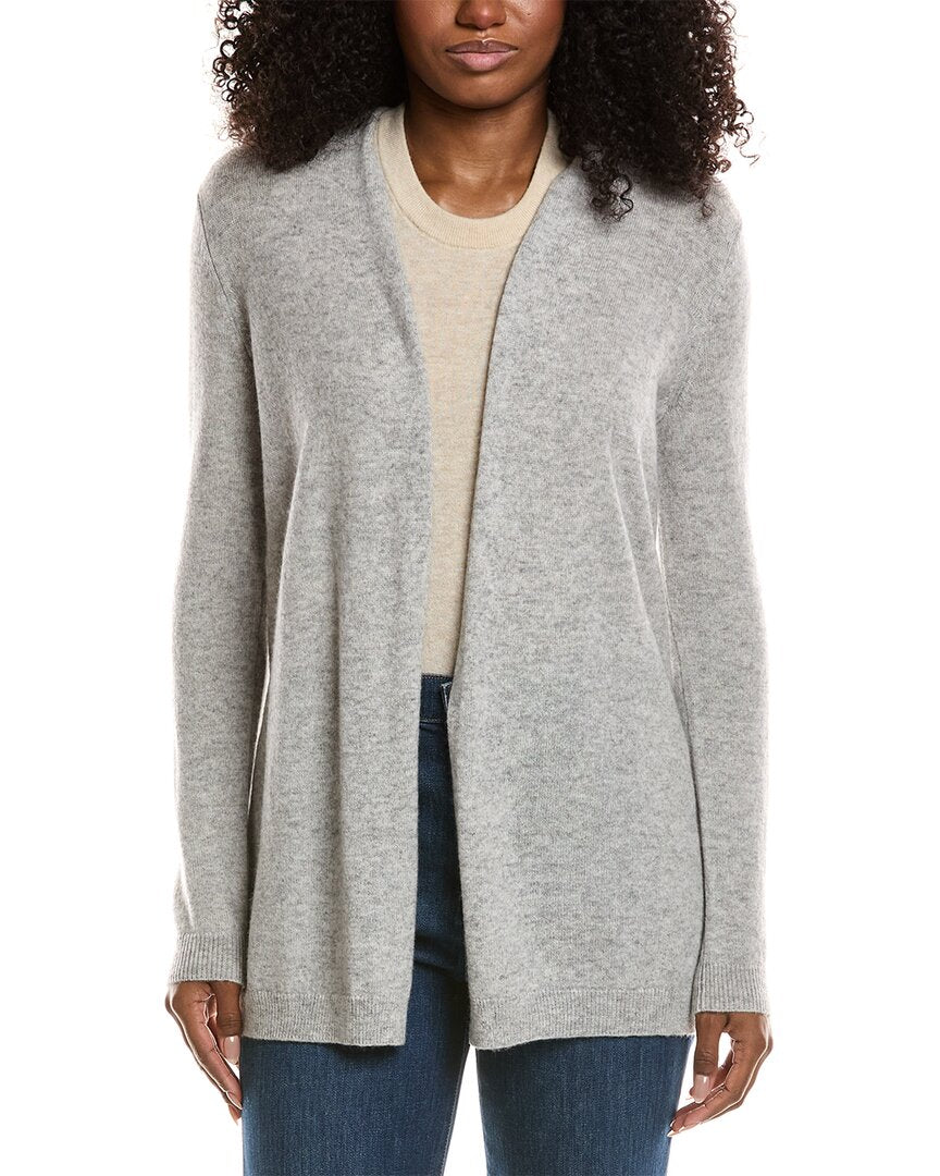 Sofiacashmere Drape Wool & Cashmere-Blend Cardigan