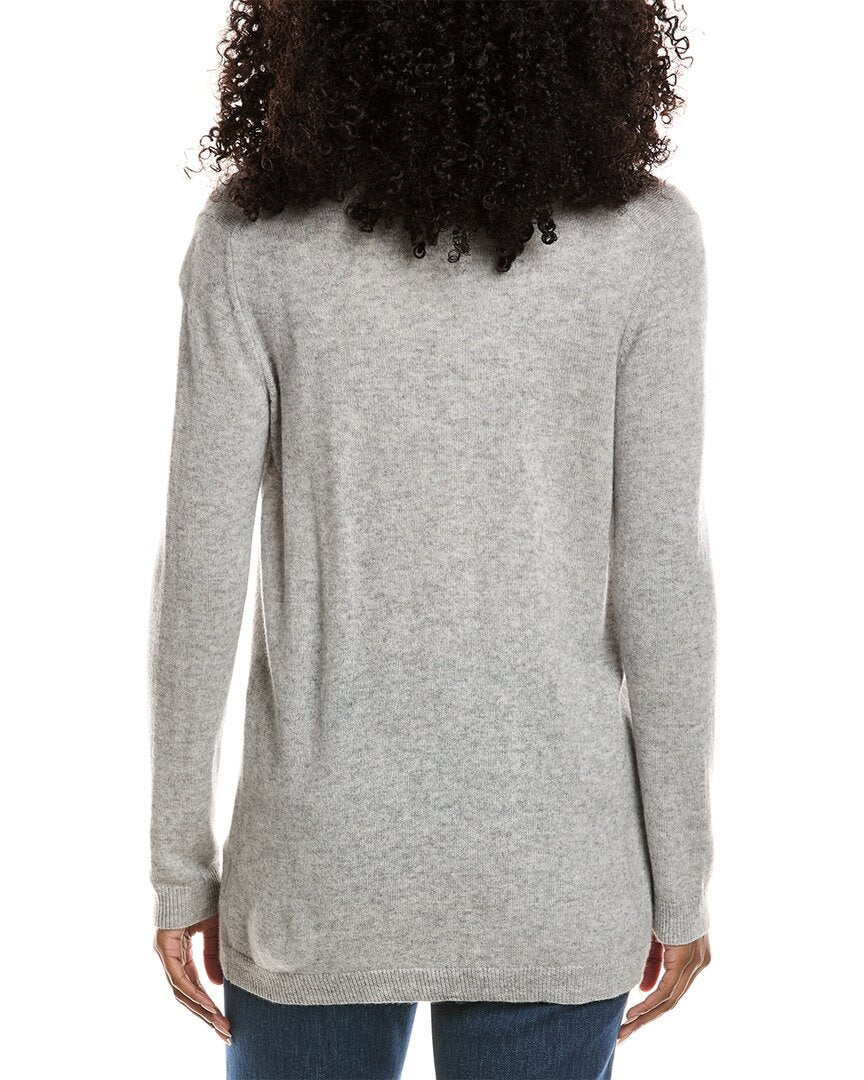 Sofiacashmere Drape Wool & Cashmere-Blend Cardigan