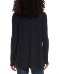 Sofiacashmere Drape Wool & Cashmere-Blend Cardigan