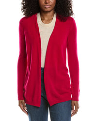 Sofiacashmere Drape Wool & Cashmere-Blend Cardigan