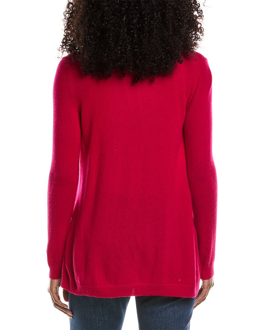 Sofiacashmere Drape Wool & Cashmere-Blend Cardigan
