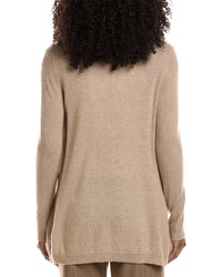 Sofiacashmere Drape Wool & Cashmere-Blend Cardigan