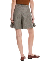 Brunello Cucinelli Pleated Wool-Blend Short
