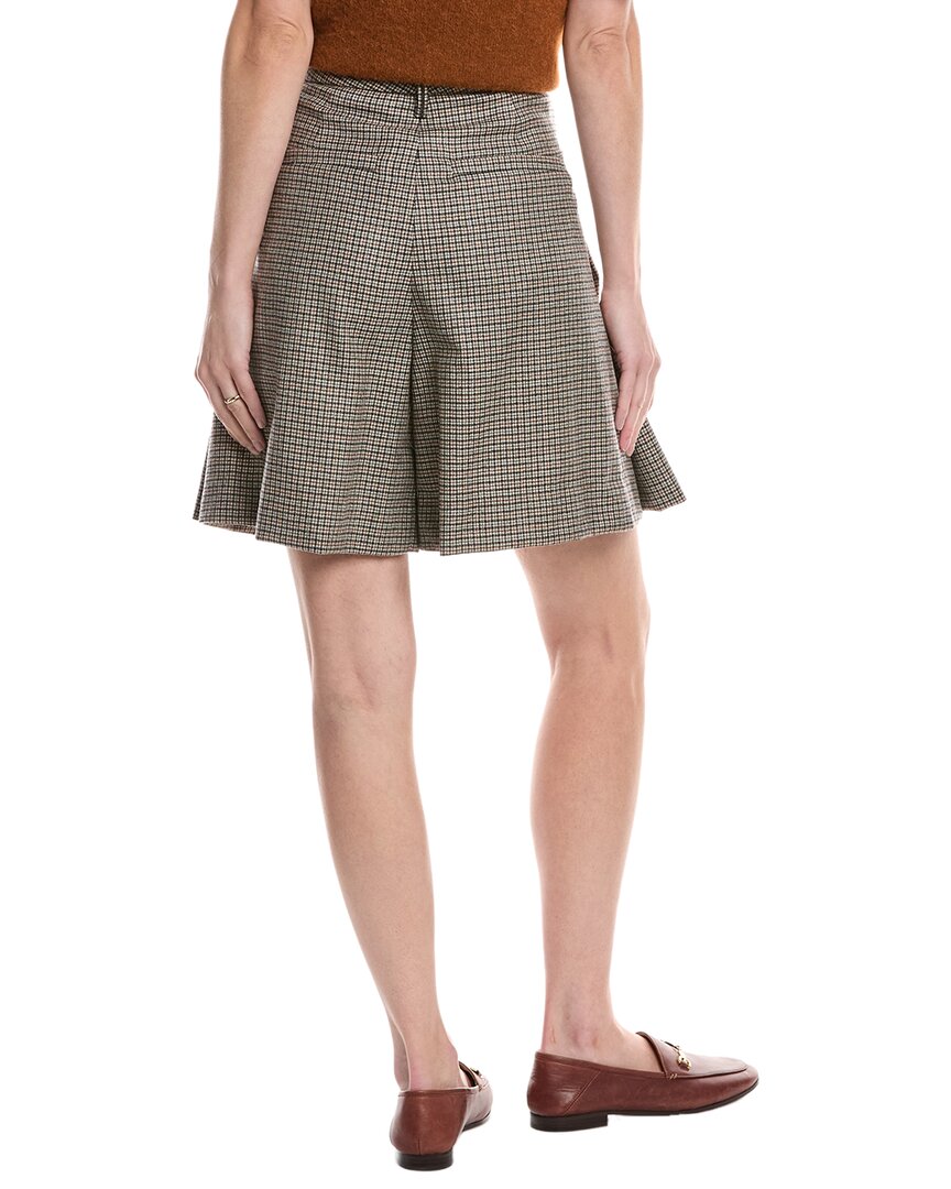 Brunello Cucinelli Pleated Wool-Blend Short