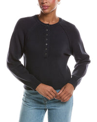 RD STYLE Rd Style Akleja Long Raglan Sleeve Henley Neck Pullover