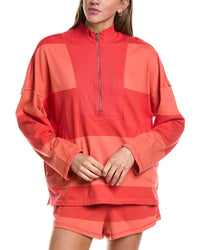Rd Style Camille Stripe Heavy Jersey 1/2-Zip Pullover