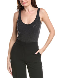 Brunello Cucinelli Embroidered Sequin Bodysuit