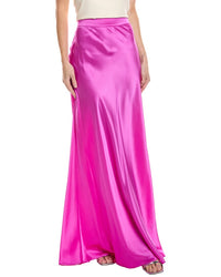 L'agence Ryker Waistband Silk Bias Skirt