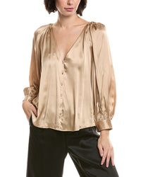 L'agence Kali Satin Silk Blouse