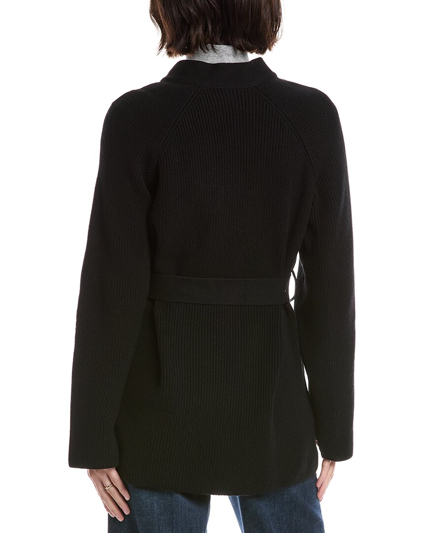 Bogner Roxana Leather Front Wool & Cashmere-Blend Jacket