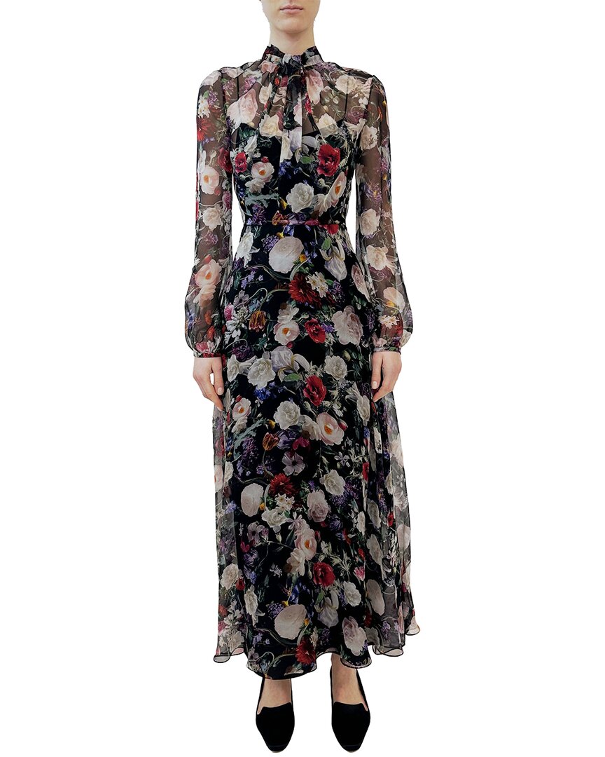Adam Lippes Silk Black Lowell Dress