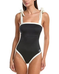 Simkhai Piper Bow Tie Strap One-Piece