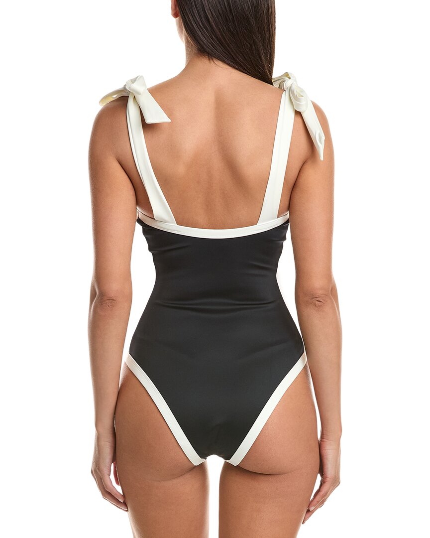 Simkhai Piper Bow Tie Strap One-Piece