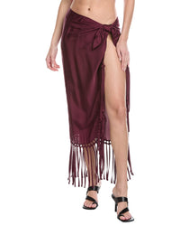 Simkhai Elara Pareo With Fringe