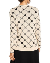 Nic+Zoe Geo Argyle Knit Sweater