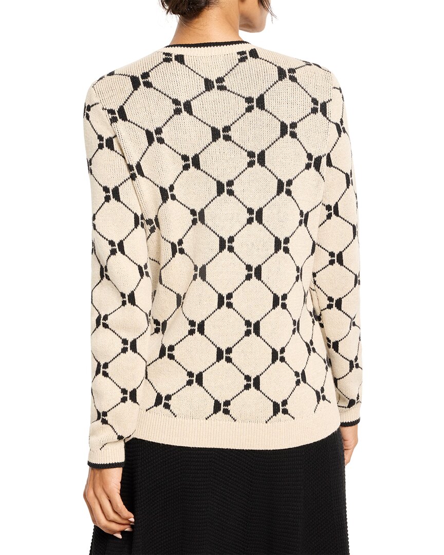 Nic+Zoe Geo Argyle Knit Sweater