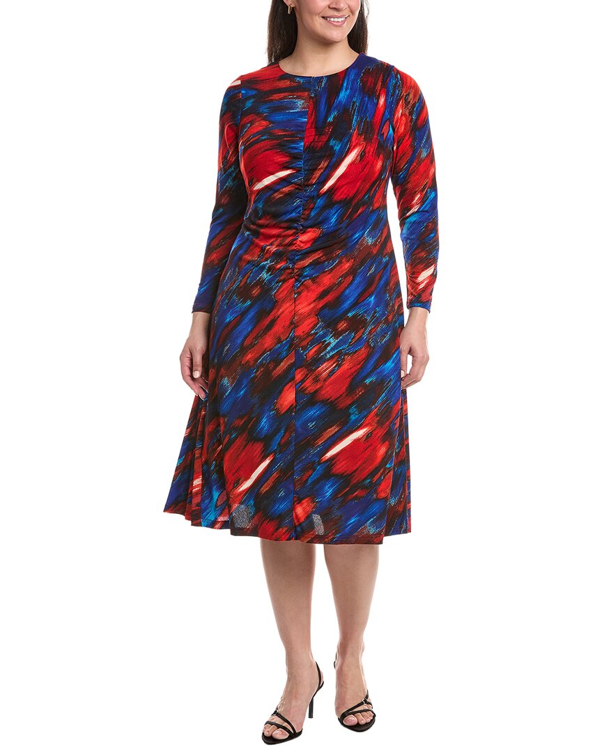 Tahari Asl Plus Printed Midi Dress