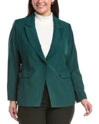 Tahari Asl Plus Solid Blazer
