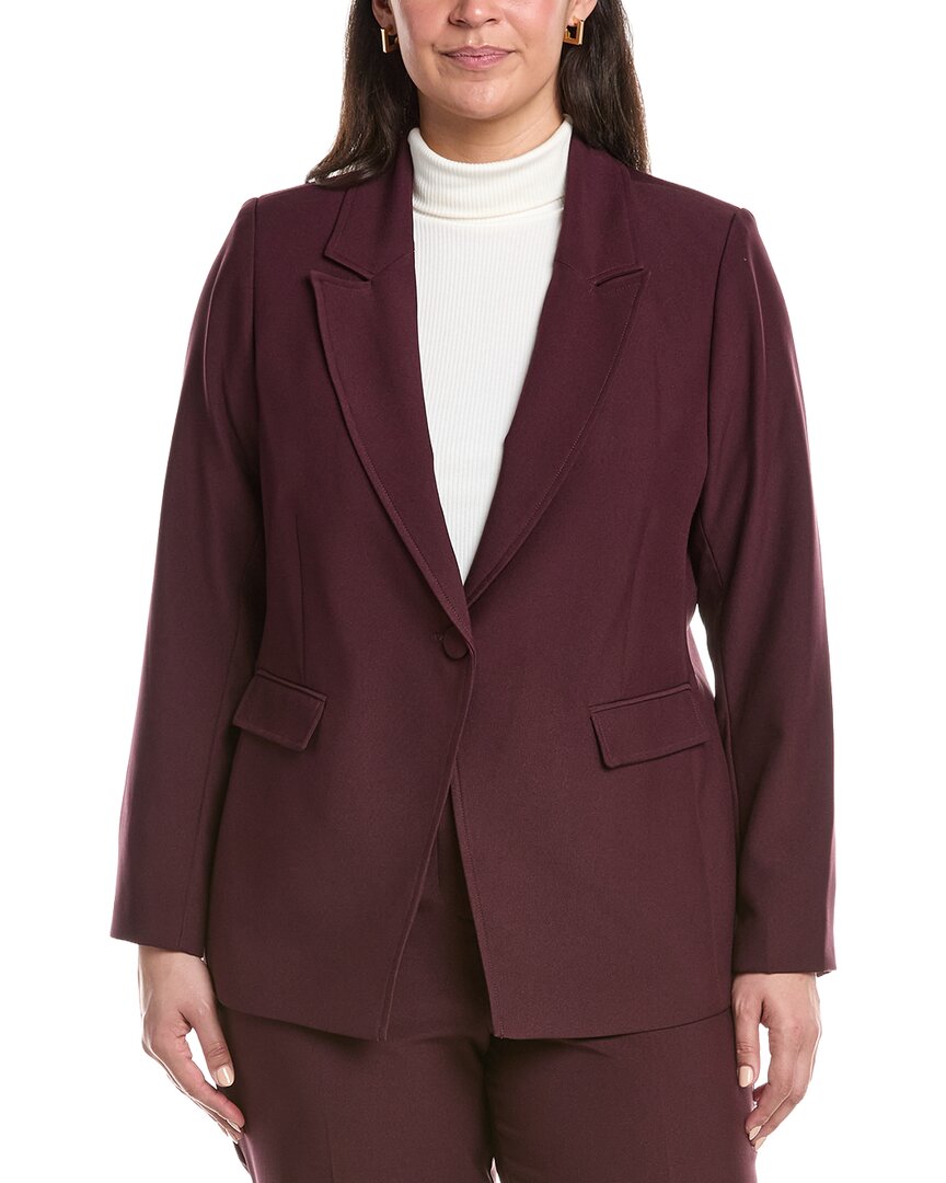 Tahari Asl Plus Solid Blazer