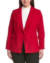 Tahari Asl Plus Solid Blazer