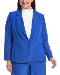 Tahari Asl Plus Solid Blazer