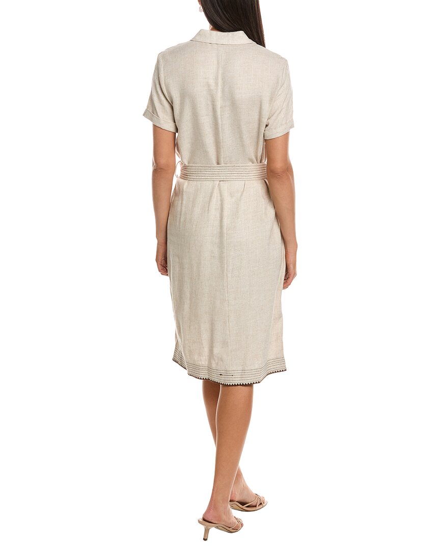 Nanette Nanette Lepore Maxi Linen-Blend Shirt Dress