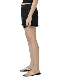 Paige Archie Raw Hem Black Dove Short