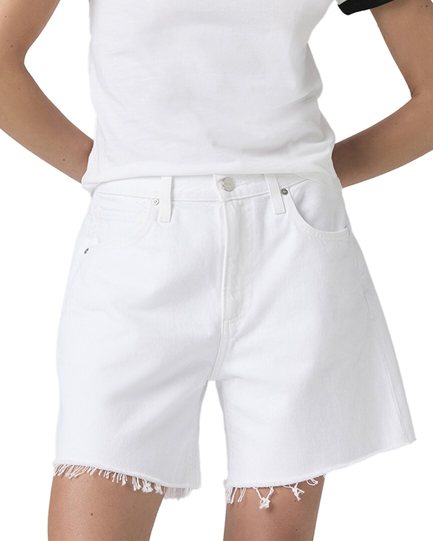 PAIGE Paige Archie Long Laundered White Short