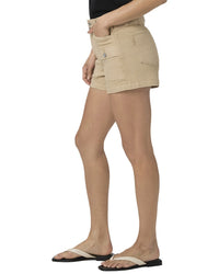 Paige Olivia Cargo Vintage Raffia Tan Short