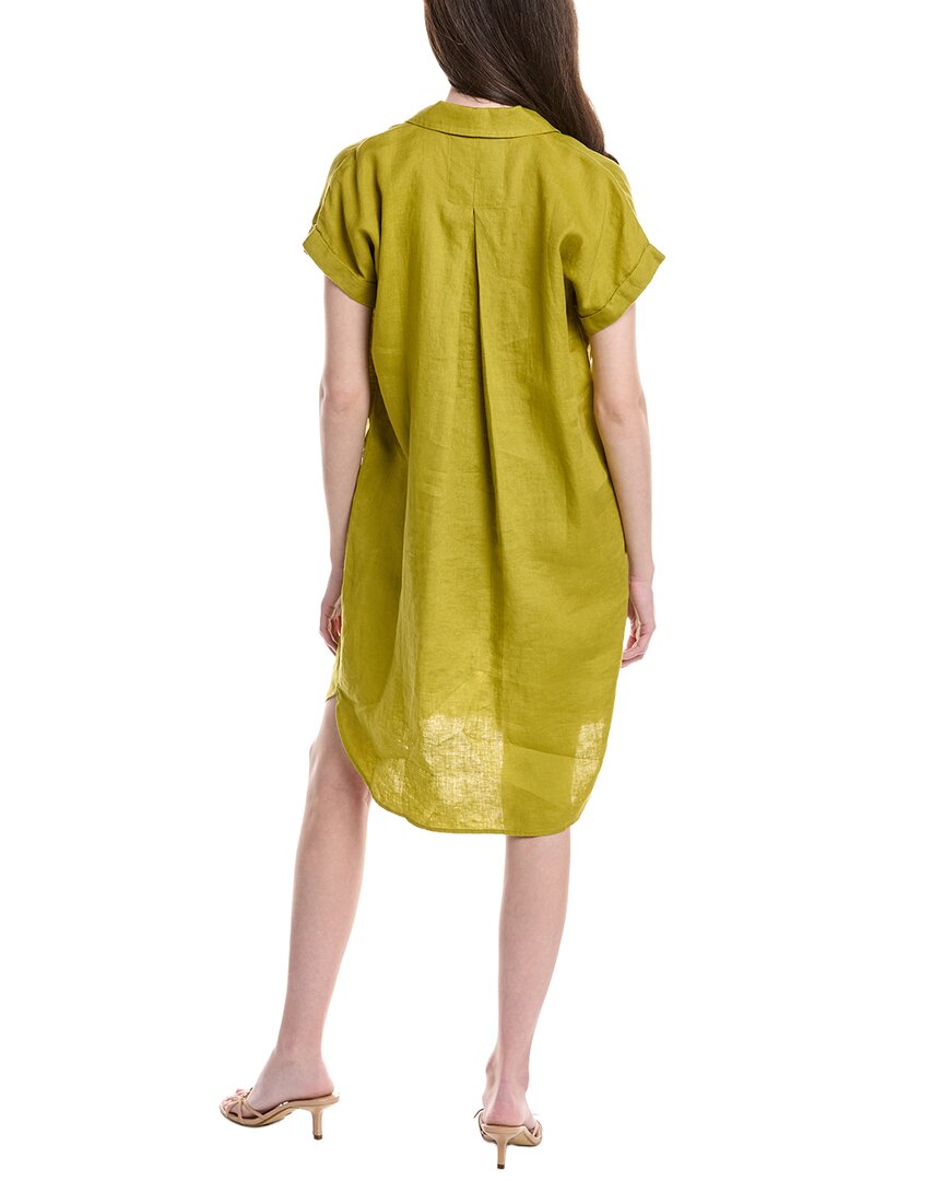 Eileen Fisher Mini Notch Collar Linen Dress
