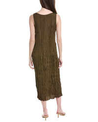 Eileen Fisher Pleated Silk Flare Dress