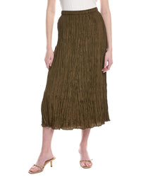 Eileen Fisher Flared Silk Midi Skirt