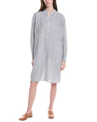 Eileen Fisher Petite Mini Linen Tunic Dress