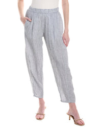 Eileen Fisher Petite Ankle Pleated Lantern Linen Pant