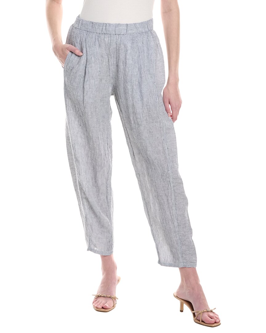 Eileen Fisher Petite Ankle Pleated Lantern Linen Pant