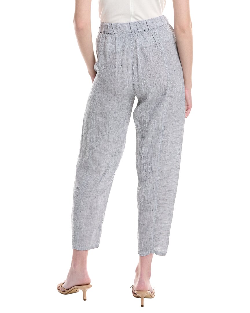 Eileen Fisher Petite Ankle Pleated Lantern Linen Pant