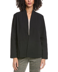 Eileen Fisher Petite High Collar Jacket