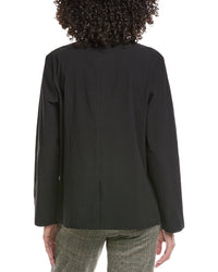 Eileen Fisher Petite High Collar Jacket