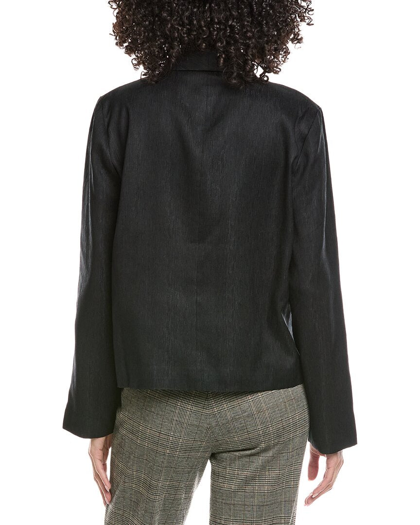 Eileen Fisher Shawl Collar Linen & Silk-Blend Jacket