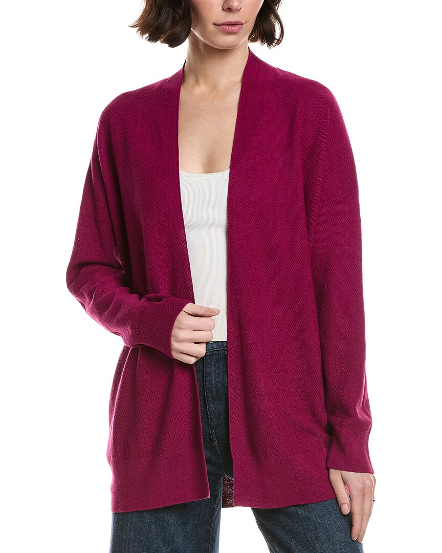 Eileen Fisher Long Linen-Blend Cardigan