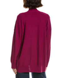 Eileen Fisher Long Linen-Blend Cardigan