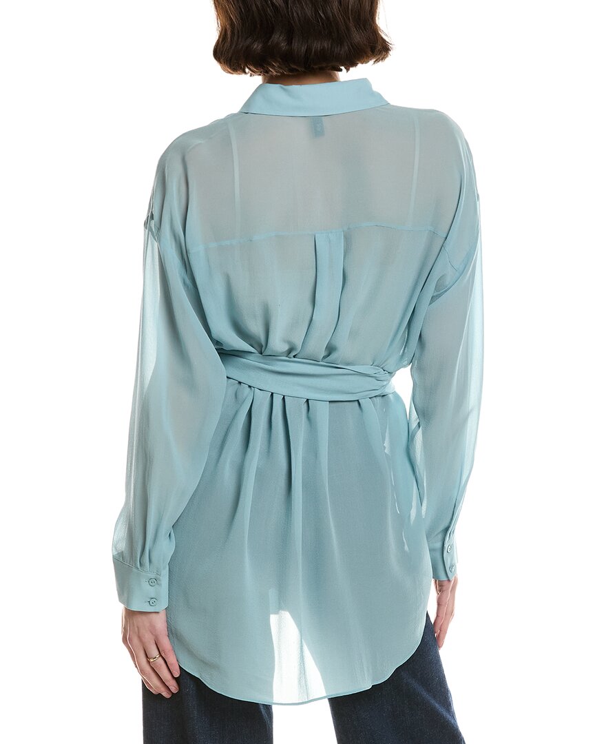 Eileen Fisher Classic Collar Silk Shirt
