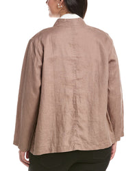 Eileen Fisher Plus Button Jacket
