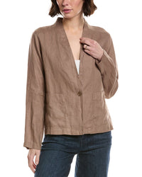 Eileen Fisher Petite Button Jacket
