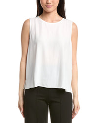 Eileen Fisher Round Neck Silk Shell