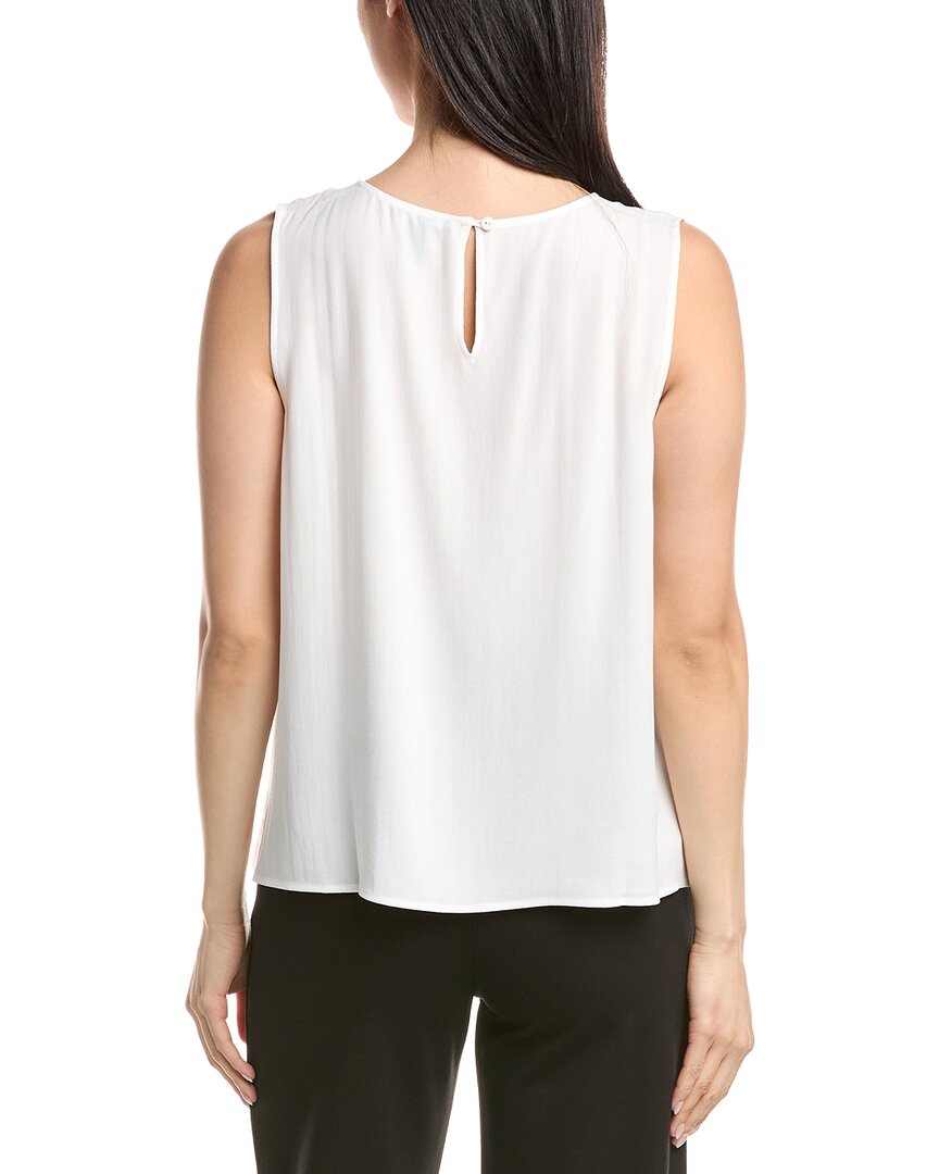 Eileen Fisher Round Neck Silk Shell