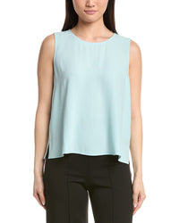Eileen Fisher Round Neck Silk Shell