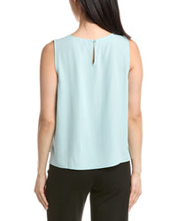 Eileen Fisher Round Neck Silk Shell